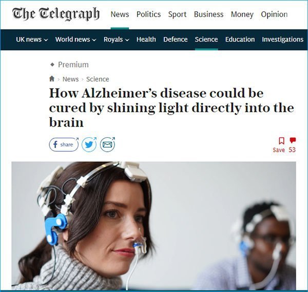 the Telegraph Alzheimers article